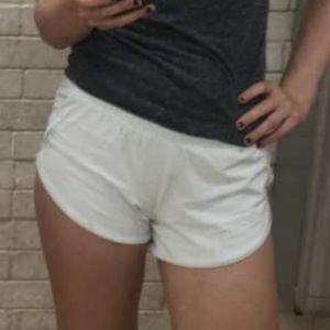 White lululemon shorts
